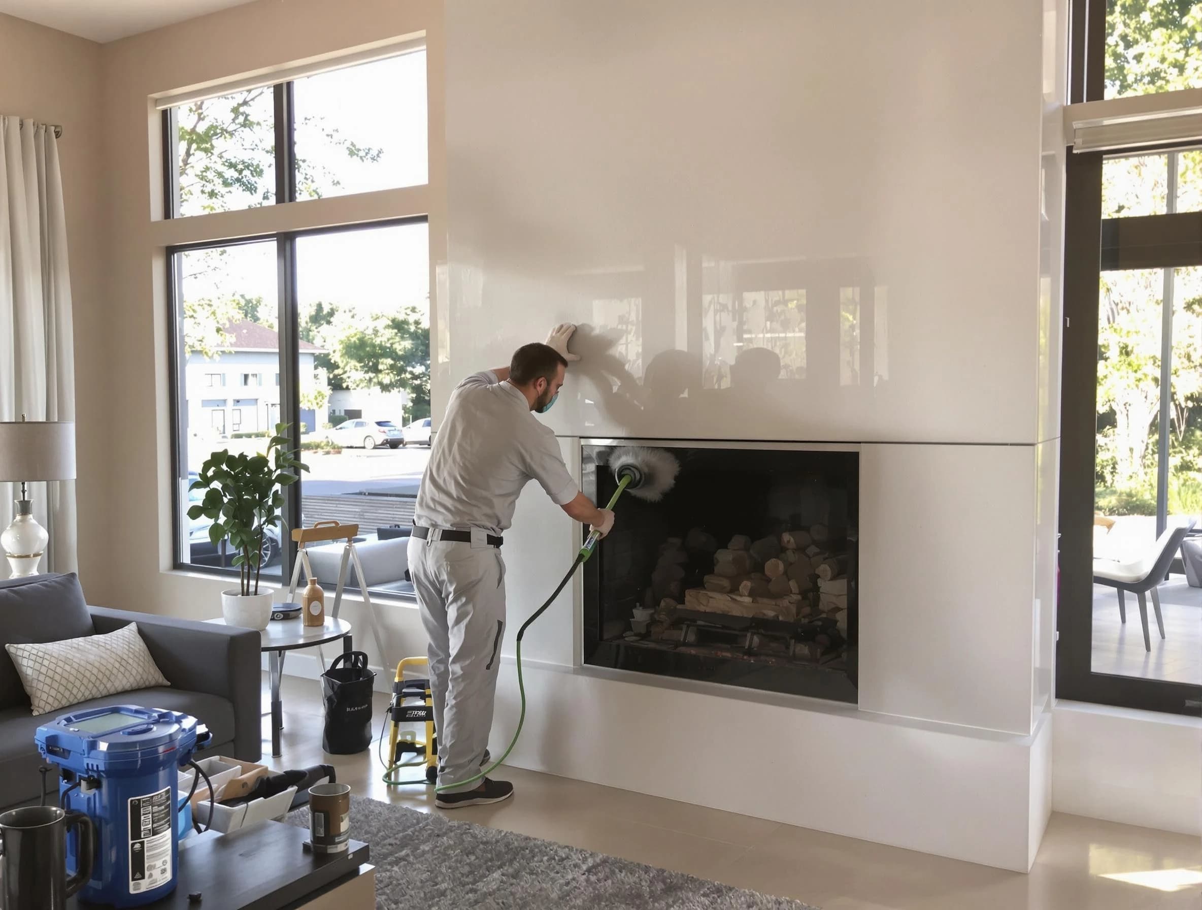 Tecumseh Chimney Sweep performing thorough soot removal in Tecumseh, OK