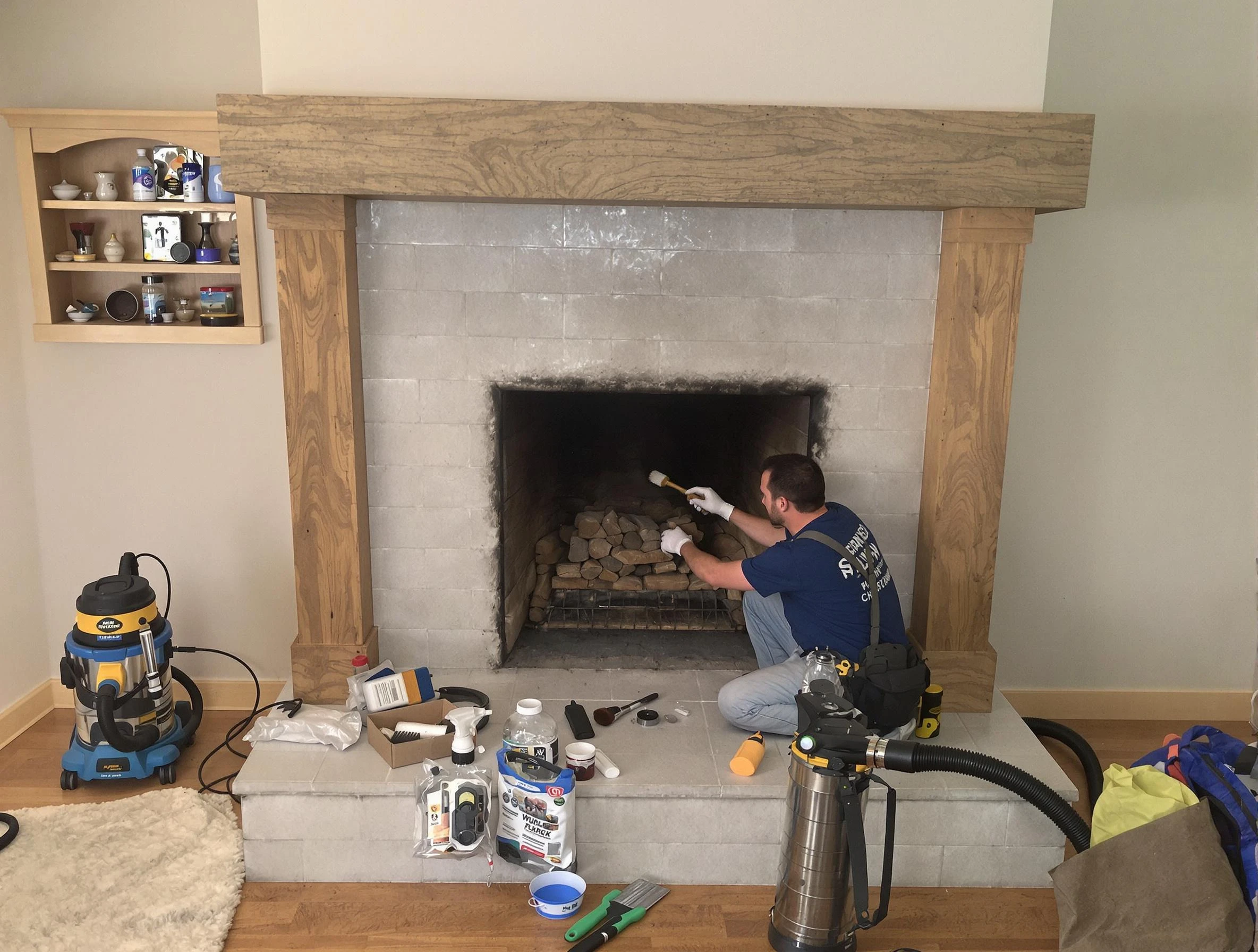Detailed creosote removal process by Tecumseh Chimney Sweep in Tecumseh, OK