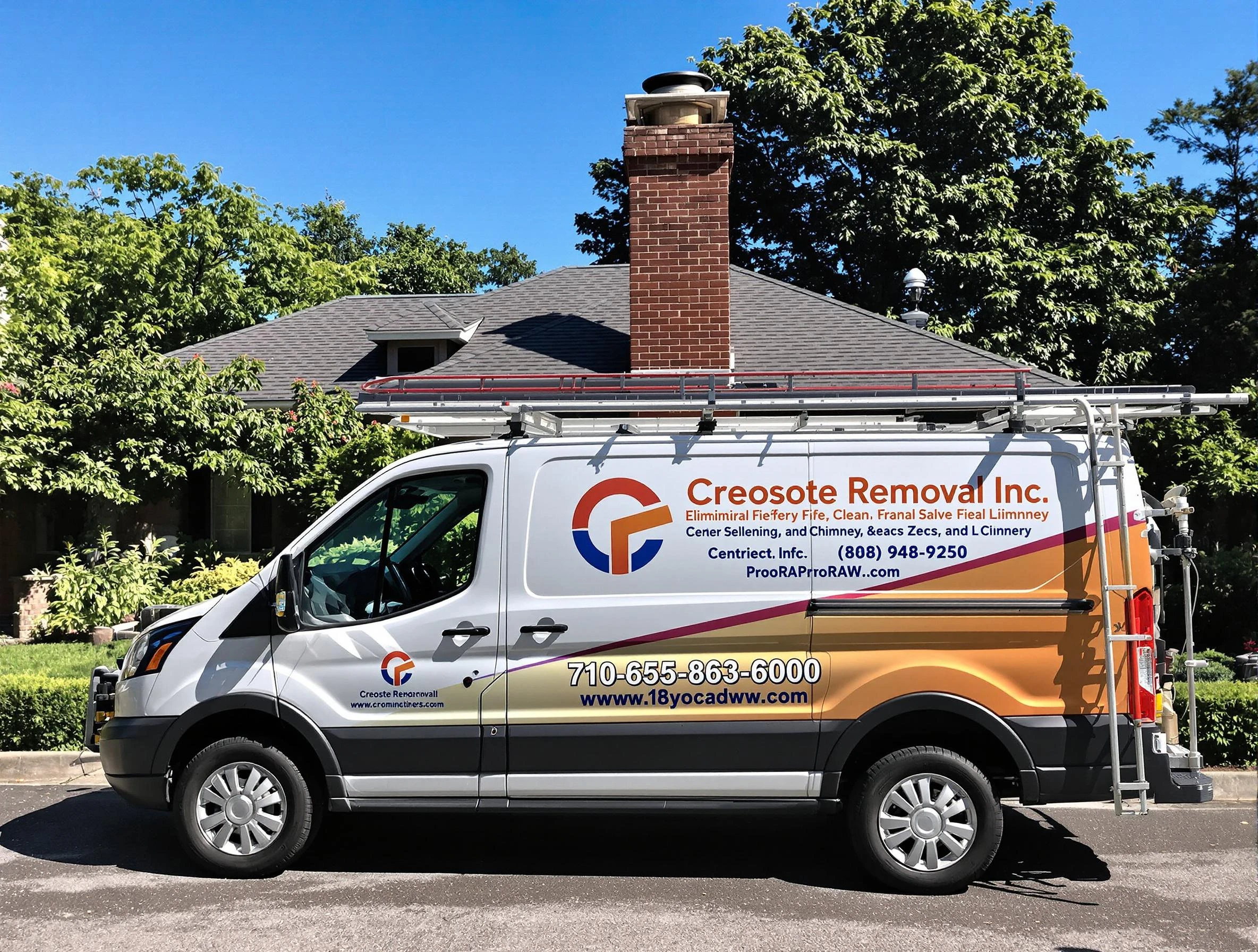 Tecumseh Chimney Sweep technician removing creosote safely in Tecumseh, OK
