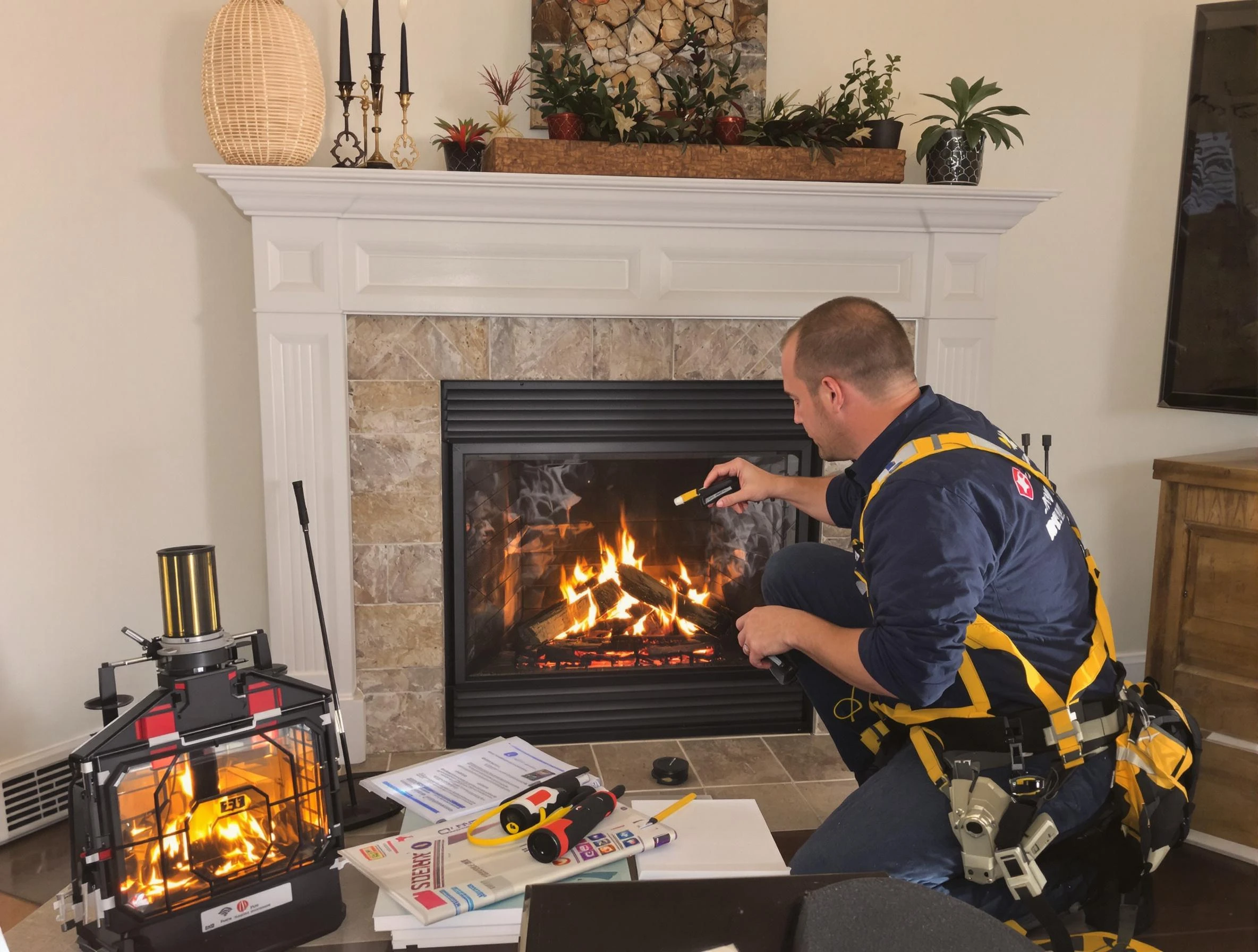 Safety-focused fireplace inspection by Tecumseh Chimney Sweep in Tecumseh, OK